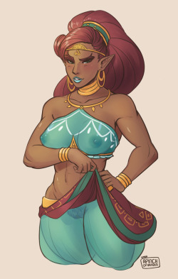 apinchofvanilla:Here it is! Round 3 of this whole “lightening round” business this week. Quite happy with this one too, so i hope you folks like it as much as I liked making it! Anyway! I’m sure you’re all familiar; Urbosa from Zelda: Breath