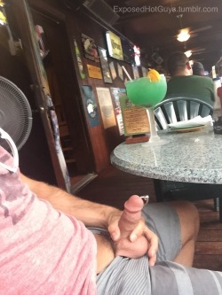 exposedhotguys:  Sometimes when I get horny in a restaurant I just whip my boner out and jackoff!To see more of me CLICK HERE!!!!
