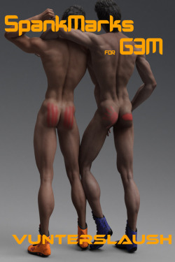 Vunter Slaush has more for your naughty Genesis 3 Males.  20 layered image presets spank marks for G3M.  Compatible with Daz Studio 4.8 and up! Don’t sit on this one! It may hurt&hellip; Spank Marks  http://renderoti.ca/Spank-Mark