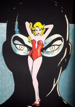 fantascientificamentevintage:Diabolik (Italian noir comics)Cover “il teatro della morte” (Aprile 1966) 