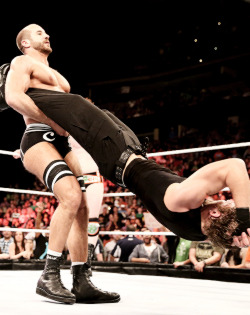 rwfan11:  Antonio Cesaro and Dean Ambrose …Yes! to Cesaro’s ASS and chest ….and Yes! to Dean’s waist! 