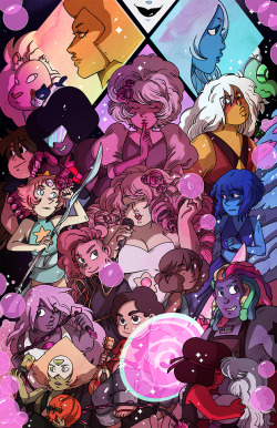 secondlina:  New Steven Universe print now completed!! Gonna have this at Dragoncon next week.  