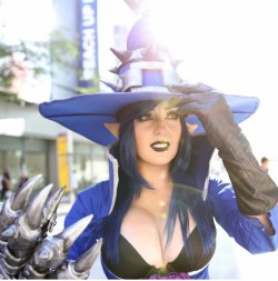 Sexy cosplay. Deep cleavage