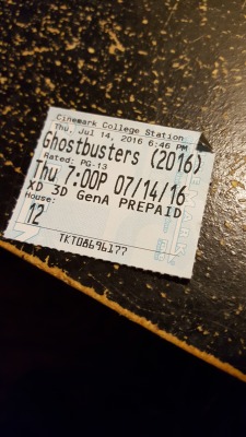 dacommissioner2k15:  Just getting settled in from making back to the theaters. Ghostbusters 2016 was good, definitely worth a viewing.  Andre ‘Black Nerd” nails my views of the movie: http://dacommissioner2k15.tumblr.com/post/147402763652/via-httpswwwyout