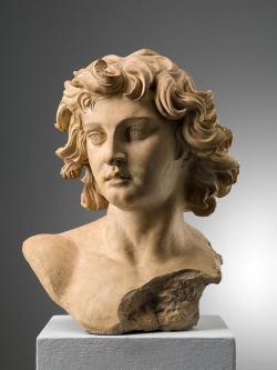 antinoo5: ganymedesrocks: Antonio Giorgetti (1635 – 1669), Head of an Angel, Terracotta, Italian 17th cent. with the Hermitage example, which helped the dating process to 1668. ami @ganymedesrocks 