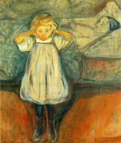 artist-munch:  The Dead Mother via Edvard Munch Size: 99x90 cmMedium: oil on canvas