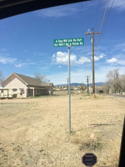 This is in Fountain Colorado. I got such a goos laugh when I drove by on that road.