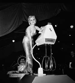 Addie Darling &amp; big mixer, 1960.