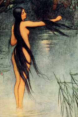 vintagegal:  Illustration by Warwick Goble for Folk-Tales of Bengal by Lal Behari Day (1912) (via) 
