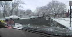 Snow!!!! Cause you all care about that #snow #Baltimore #photosbyphelps #wet #pano #carwindow