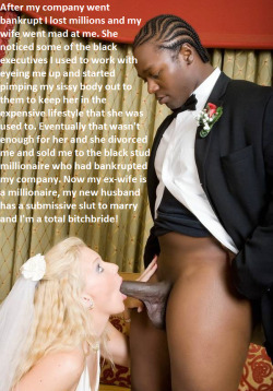 blackbeastandboibitches:  Rich white bois can only offer their money to convince their wives that they’re successful and desirable, beyond that they have nothing. Rich black studs have money and the kind of body and hard cock that any white girl would