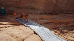 dongurichan:  allons-yalexa:  no-friend-teenage-tears:  lilysinthefall:  the4elemelons:  We should fear this guy  ohhh no thank youuu I’ll pass on that cliff thing   did he just go into the water with shoes on?  he just rolled backwards off a cliff