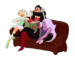 konidraws:  “G..Garnet? Are you sure that’s how baby slings work?” 