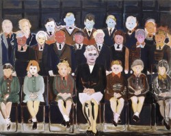 thunderstruck9:Marlene Dumas (South African/Dutch, b. 1953), The Teacher (Sub A), 1987. Oil on canvas, 160 x 200 cm