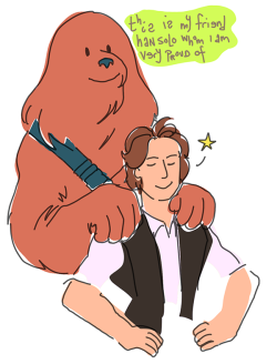 dziwaczka:when that other wookie pat han’s head… i knew that the han-is-chewie’s-dog theory had to be real