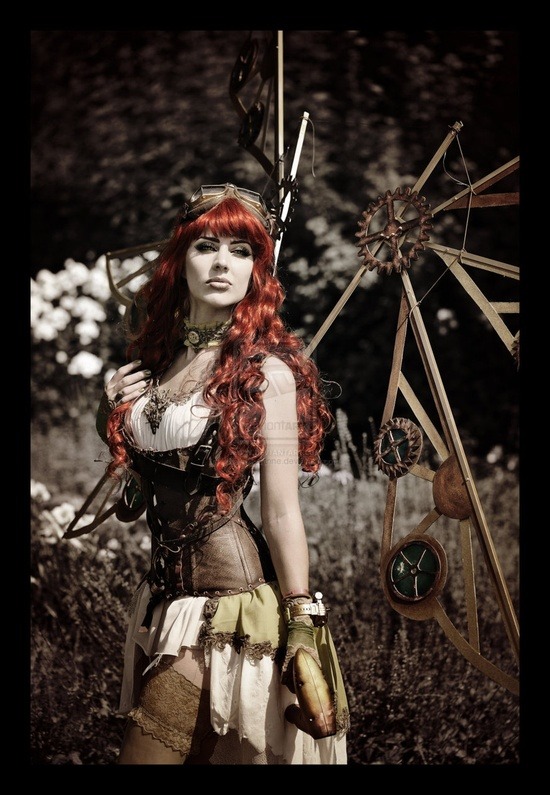 Steampunk girl costume