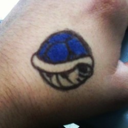 Mario Bros Shell #mariobros #shell #bodypaint #tattoo #fake #videogames