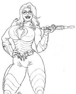 gideonscorral:  My first real comics/cartoon crush. Skin tight shiny all black outfit, bad girl, glasses, thigh high boots…what was not to love? 