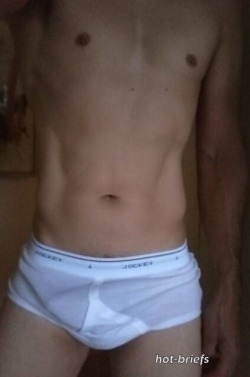 ab-mikey: dbriefd: hot-briefs submission 2 for tighty whitie tuesday! He makes basic white briefs so sexy! yum yum 