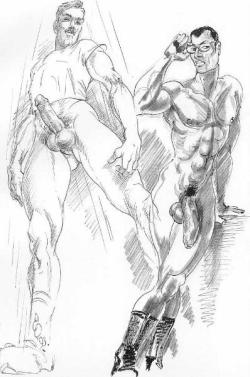 gay-erotic-art:  The amazing artwork of Ed Cervone. (November 28, 1945 - December 4, 2001)  For the entire series (When they are posted) go here: http://gay-erotic-art.tumblr.com/tagged/Ed Cervone  And, as always, if you don’t already, follow me too: