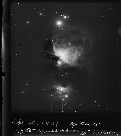 victorianink:  The Orion Nebula, 1901
