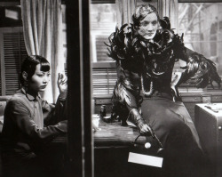 divadietrich:  Anna May Wong and Marlene Dietrich in Shanghai Express (1932). 