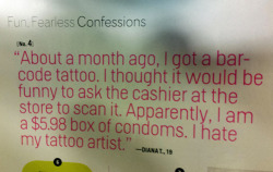 tastefullyoffensive:  Cosmo Confession [via] 