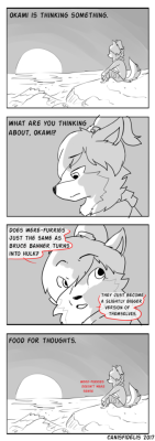 canis-stuffs:  Burning Questions with Okami Wolf.   Hehe :p