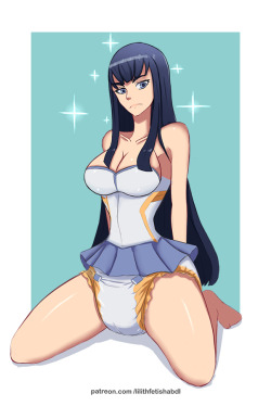 lilith-fetish-abdl:  Hello,For the end of the month this is a quick drawing of Satsuki.I hope you will like it :)If you want to support and find more (sketch, nsfw, etc.) please consider to help me continue abdl art :https://www.patreon.com/lilithfetishab