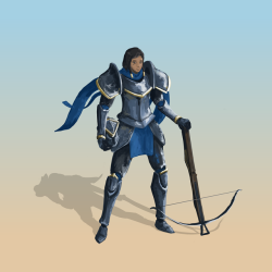 nataku92:Pharah reimagined as a medieval knight.“OUR ARROWS WILL BLOT OUT THE SUN” - her ult, probably