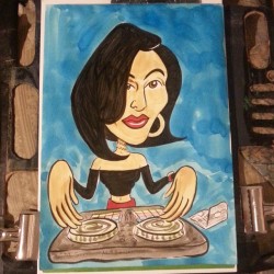 I was commissioned by someone to do a drawing of her friend for a birthday gift.  Sort of a caricature but more of a  cartoon portrait.  Her friend is a DJ, obviously.  You too can hire me for a birthday portrait! Special deal! ฤ   shipping!  #mattberns