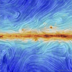 Our Galaxy&rsquo;s Magnetic Field from Planck #nasa #apod #milkyway #galaxy #magnetism #planck #universe #astronomy #space #science