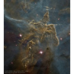 Mystic Mountain Dust Pillars #nasa #apod #carina #nebula #dust #stars #hubble #universe #galaxy #space #science #astronomy