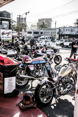 reactualization:  My Enfield at a local gathering in Sydney