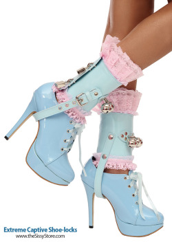 lenaloveslatex:  dollydeegagme: sissieswilldoanything:  sissymaids:  Shoe locks for sissies  Want!  Nice xx  These are available at http://bit.ly/BestSissyShoppingMistress Lena xxx