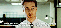 televisionquoteseverywhere:Fight Club (1999)The Narrator