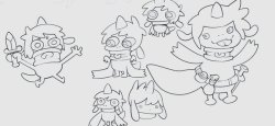 Silly unigan doodles