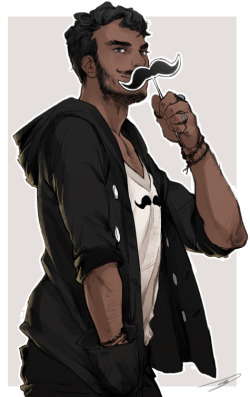 tzysk:  Mister Mustachio for Gaia’s Tailored Star CI Gaia Online  MUSTACHES I included the lineart because I like it and I didn&rsquo;t know I&rsquo;d be drawing this guy when I made most of the set poses BLACK ugh why