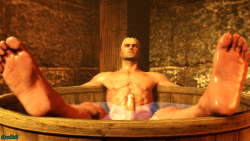 Alternate scene in the Witcher 3 where Geralt is in the tub. Yennefer noticing that Geralt is thinking about her.Note: I was becoming more disenchanted to do this scene as I went on, otherwise there would be more to this. Overall Iâ€™m disappointed with