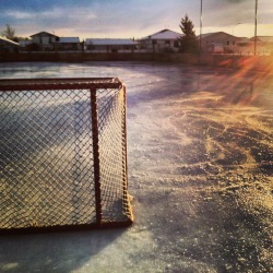 backpackersguidetoearth:  Outdoor hockey rinks on a beautiful winter day. I can’t think of anything more fun or more Canadian to do. I was also wearing a “toque” and ended every sentence with “eh”. I figured I should probably start getting in