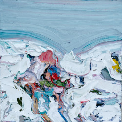 red-lipstick:  Gus Hughes (b. 1984, Ireland) - Klinghoffer III (Body In Snow), 2014    Paintings: Oil on Canvas 