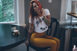 lust4redheads:  suicidegirlslover:  Cartoon SG  Awesome Sexy as Hell  Mmm sweet 