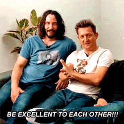 copperbadge: politelyintheknow: a special message from old bill and ted. [x] They look exactly how I would imagine Bill and Ted aging, stylewise.  