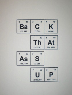 Periodic Table awesomeness.