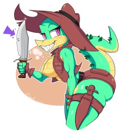 m3hdrawings:  *puts on a Crocodile Dundee accent*   “That’s not a knife, THIS is a KNIFE” Dammit @vimhomeless you keep making too many cute characters i cant help myself. Soon, my next target is going to be Tillie. Not now…but soon… 