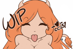 Gosh Reaha is such a cutie!But I&rsquo;ve been working on TiTS busts since like 6 so I&rsquo;m done drawing for the night, so you&rsquo;ll just have to adore the cuteness as a WIP right now