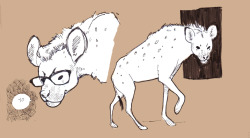 scoutrage:  hyena doodles~ 