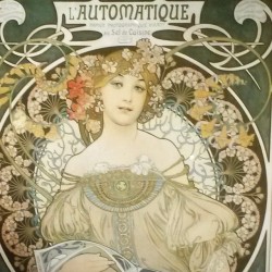 #vintage #Mucha print in the #frenchquarter of #neworleans during #mardigras #MardiGras2015 #art #nola