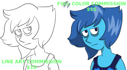 Commissions are open. Regular Line Art for just บ American and fully colored for ฟTo set up a commission, send an email to hiressnails@yahoo.com with the type of commission you want in the subject line. Either, “Line Art,” or, “Fully Colored.” Then,