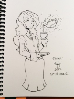 callmepo:Witchtober day 22: Diana Cavendish from Little Witch Academia
